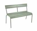LUXEMBOURG (continued) BENCHES 4115-2/3 SEATER BENCH WITH BACKREST Backrest and seat made from curved aluminium slats Stacking: x 4 (stacked height: