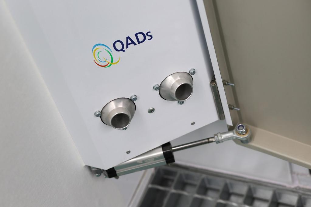 efficient motors fitted as standard: a tax rebate can be claimed for these QADs auxiliary air movement system option Control