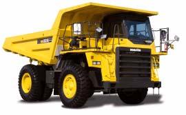 (Continuous descent) 662kW 887HP Long wheelbase and wide tread Large high strength body Heaped capacity 24m 3 31.4yd 3 Small turning radius 7.