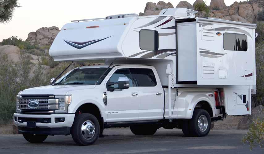 F-SERIES PICKUP SLIDE-IN CAMPERS Camper Center-of-Gravity All Styleside pickups that qualify for slidein camper bodies have camper centerof-gravity included on the Consumer Information Sheet in the