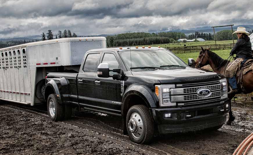 TRAILER SELECTOR F-350/450 DRW SUPER DUTY PICKUPS CONVENTIONAL (1) Maximum Loaded Trailer Weight (lbs.