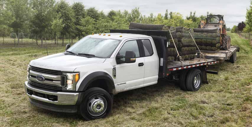 TRAILER SELECTOR F-350/F-450/F-550 SUPER DUTY CHASSIS CABS CONVENTIONAL (1)(2)(3) Trailer weights shown assume 400-lb. 800-lb. second-unit body weight.