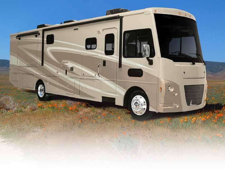 FORD POWER AND STRENGTH CLASS A MOTORHOME CHASSIS FEATURES Seven wheelbase choices: 158/178/190/208/228/242/252-inch Six Gross Vehicle Weight Ratings (GVWRs):