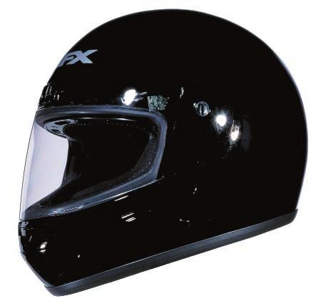 Its compound curved design was developed to allow airflow to smoothly pass over the chin area of the helmet.