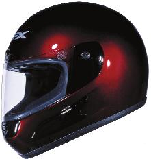 reduced noise. Its compound curved design was developed to allow airflow to smoothly pass over the chin area of the helmet.