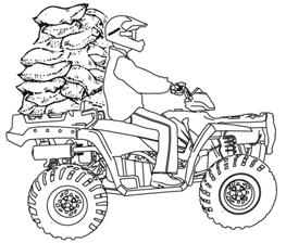 SAFETY Rider Safety POTENTIAL HAZARD Overloading the ATV or carrying/towing cargo improperly.