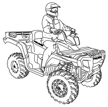 OPERATION Driving Procedures 1. Wear protective riding gear. See page 12. 2. Perform the pre-ride inspection. See page 62. 3. Place the transmission in PARK. 4. Lock the parking brake. 5.