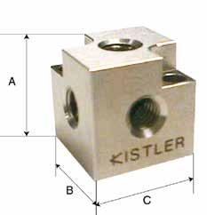 Triaxial mounting cubes llows for two or three single-axis accelerometers to be precisely mounted to perform biaxial or triaxial acceleration measurements.