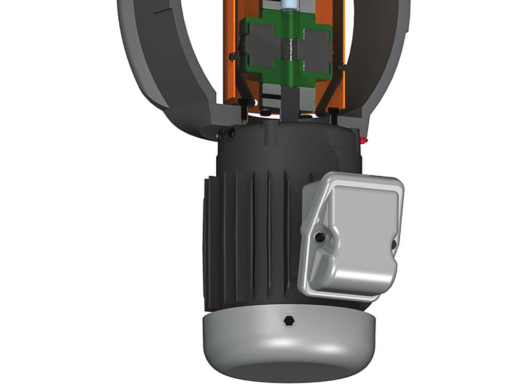 Externally Adjustable Shaft and Impeller System Easily adjust impeller to front casing clearance without removal of pump from piping Restoration to factory efficiencies Vertical C-Face NEMA Electric