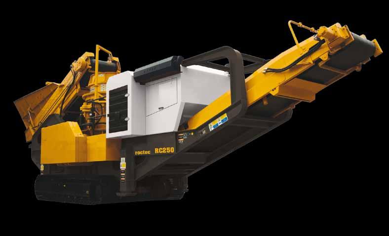 RC250 - Cone Crusher Key Features Sonar level control as standard for controlled and continuous feed Hydraulic closed side setting adjustment Hydraulic legs for increased stability and servicing