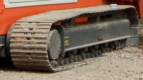 Tracks Hydraulically driven crawler track mounted for full site mobility.