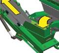 Wide chutes - Optimal chute and side conveyor hopper design minimizes potential blockages and spillage during high
