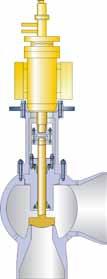 In comparison to the use of spring loaded safety valves the number of installed components can be reduced drastically.