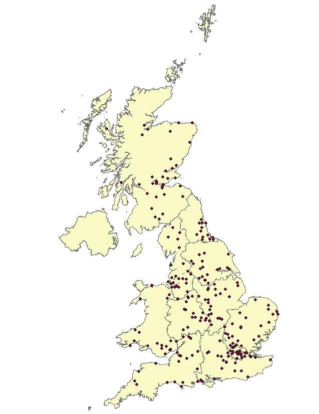 UK Fleet Composition - ANPR Data Automatic Number Plate Recognition data from DfT for 256 sites in UK grouped into different road types for each year from 2007-2010 Road Type England Scotland Wales