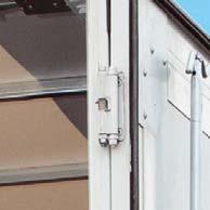 Frame High-strength aluminium door frame profile Door panel 25 mm sandwich panels, Interior: galvanised steel