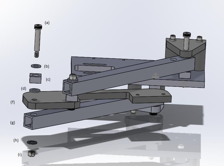 Figure B - 15: Step 7. exploded view of attaching output link to coupler Step 7.