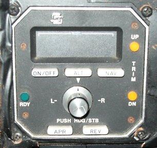 and an STEC autopilot Annunciator window A/P master and test switch. Enable STB (roll) mode Push to toggle STB/HDG modes Turn knob. Toggle altitude hold A/P disconnect button on yoke.