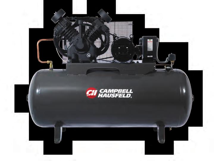 COMPRESSED AIR SOLUTIONS Campbell Hausfeld offers heavy-duty two stage air compressors designed specifically for your application.