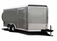 torsion axles, standard premium RV style door with flush lock on 6 wide and above, interior lights, stoneguard and more. We build on a solid platform.