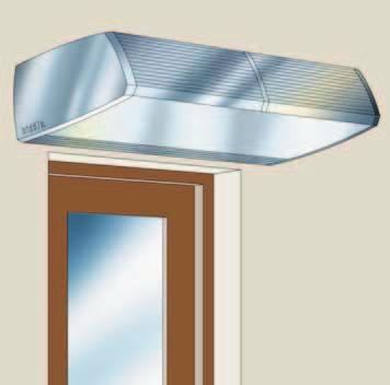Selection of a Biddle air curtain An air curtain is selected properly if it has sufficient capacity to heat up entering cold outside air to a comfortable temperature.