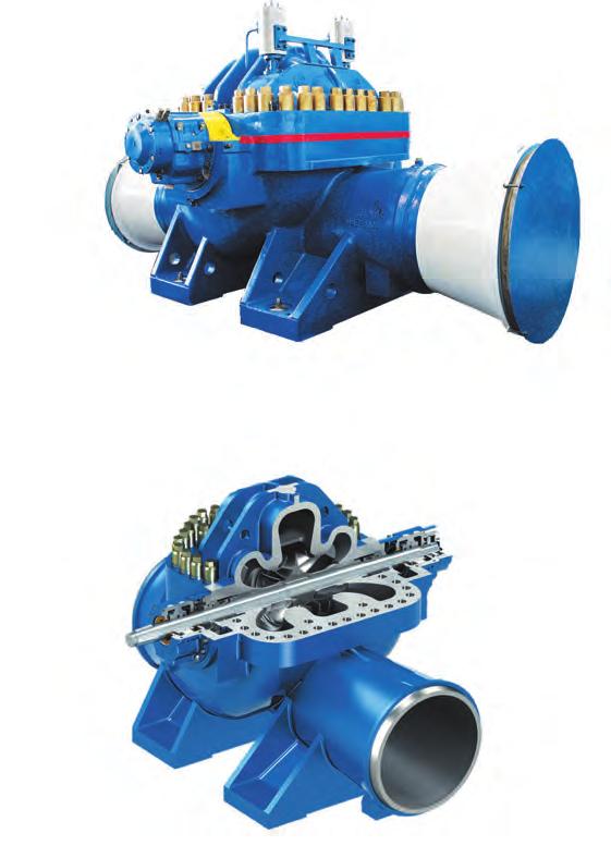 API 610 Process Pumps AXIALLY SPLIT, ONE-STAGE, BETWEEN-BEARINGS PROCESS PUMPS ND, NGPN-M, NM Type BB1 APPLICATION Transportation of hydrocarbons via trunk and infield pipelines Storage tanks and