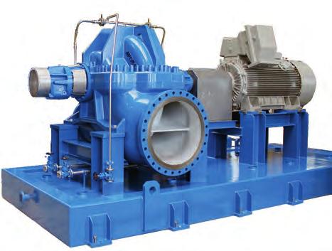 processes Gas processing and gas chemistry plants DESIGN FEATURES Compliance with the API 610 standard Double suction impeller for