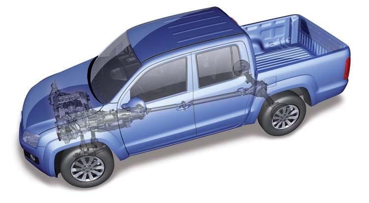 The 8-speed automatic gearbox in the Amarok With a combustion engine, it is necessary to have a moving-off element that permits rotation speed differences between the engine speed and drivelines