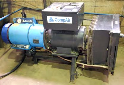 VERY LARGE QUANTITY OF STEEL AVAILABLE 20 HP COMPAIR 20 HP air compressor