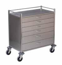Stainless XXX Steel Trolleys and Carts multi drawer trolley Four drawers