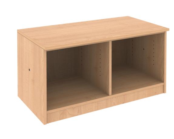 Cubby storage is offered in 2-, 3- and 4-level heights ideal for elementary and middle schools.