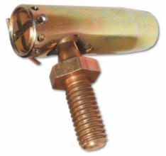 B Adjustable Spring Positive Adjustment C Ballpin held in place between pads against an internal spring. Spring tension is adjustable with grub screw; held in place with split pin.
