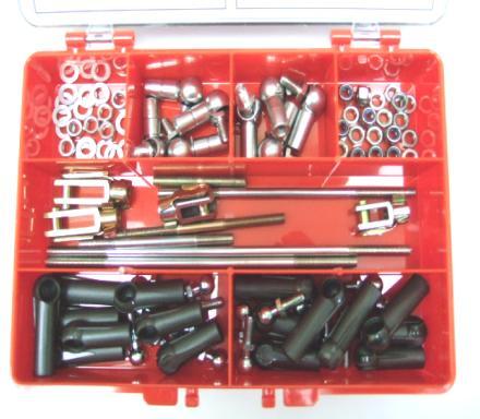 laser cut brackets, welded parts etc. Kits of parts can be bagged or ready assembled.