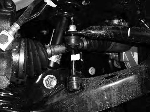 The sway bar links do not need to be removed from the lower control arms.
