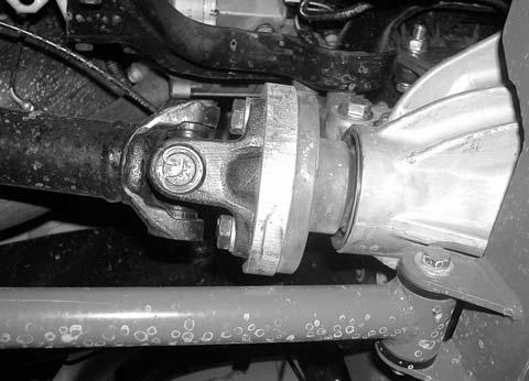 Loosen the jam nut holding the outer tie rod end on and remove the out tie rod end and discard. Leave the jam nut on the inner tie rod end. 39.