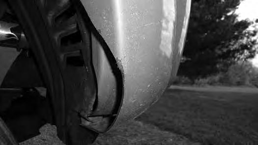 Clearance the inner fender where it meets the front bumper cover to allow enough clearance, the curve of the inner fender will meet the