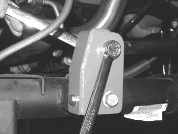 5/16 x 1 bolts and hardware (mount the spacer to the axle with the offset of the spacer to the