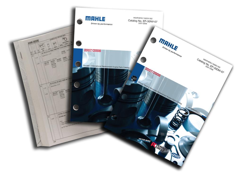 Catalog Series Manufacturer Specific Catalogs To meet the needs of the industry, MAHLE Clevite has produced a series of Manufacturer Specific Catalogs.