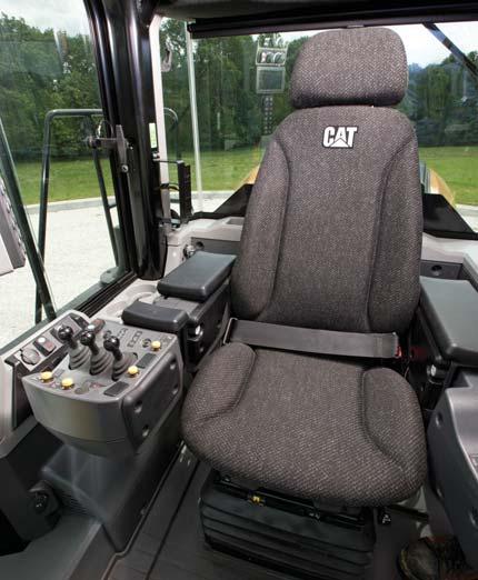 lower operator fatigue and better performance. Cab Access A switch has been added to the electronic service center which unlatches the door remotely (optional).