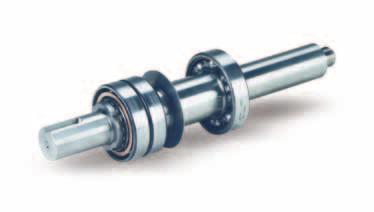 1 Shaft Specification Meets Exceeds Diameter Tolerance Surface Finish Runout Deflection The rugged shaft and bearing combination maintains shaft deflection of less than 0.