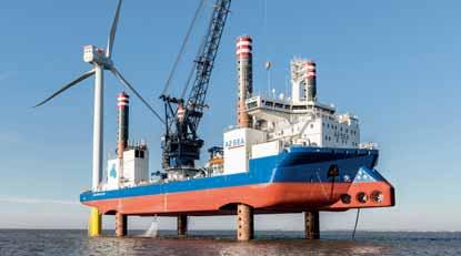 Sea Installer Self-propelled Jack-Up Vessel for A2SEA A / S, Denmark L x B x D: 132.