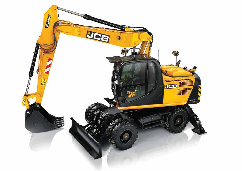 JS175W WHEELED EXCAVATOR. 4. Here to help JCB s NEW In-Cab Monitor checks engine oil levels and system errors on start-up. 1.