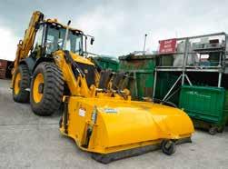 The JCB Sweeper Collector is an efficient choice for keeping