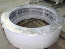 negative of plaster core Plaster core is destroyed