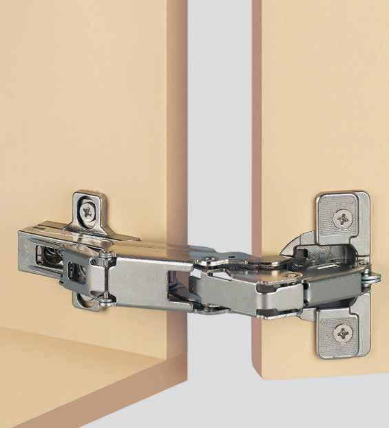 SALICE Silentia Hinges SALICE Silentia hinges have the soft close mechanism integrated into the cup of the hinge, hidden away from view; alleviating the need for additional hardware to be added,