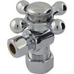 99 MB201PN Polished Nickel $38.99 MB201PB Polished Brass $38.99 Multi-turn design Use for toilets and sinks 1/2" FIP x 3/8" O.D. comp MB202CP Polished Chrome $61.
