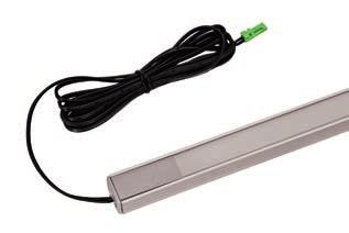 R Lighting LED 3015 Surface Mount Led Strip Light with Inline Dimmer Switch Supplied ready to install Includes surface mount extrusion with milk lens, end caps, Loox 3015 strip, Inline touch on/off