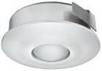 LED 4005 Recess/Surface Mounted Light, Round with lens Can be recess or surface mounted Small and flat design easily integrates into