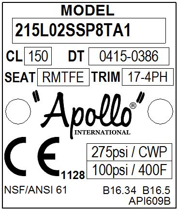 APOLLO INTERNATIONAL HIGH PERFORMANCE BFV IOM - Page 3 of 20 INTRODUCTION FOR SPECIFIC DESIGN FEATURES FOR HIGH PERFORMANCE BUTTERFLY VALVE SEE CATALOG PRODUCT STORAGE The valves should be stored