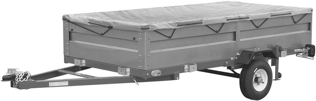 STEEL SIDE PANEL KIT Model 47423 (FOR USE WITH MODEL 42709 FOLDABLE UTILITY TRAILER) Set up and Operating Instructions (MODEL 42709 TRAILER and TARP NOT INCLUDED. TARP SOLD SEPARATELY.