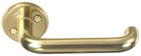Classic Handles - unsprung Assa 696 Bright nickel Brown oxidised Polished brass